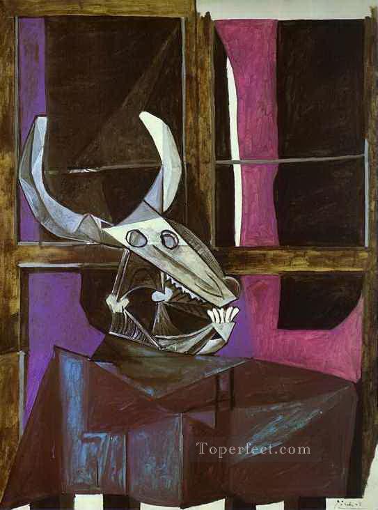ステアーズ・スカルのある静物画 1942年 パブロ・ピカソ油絵